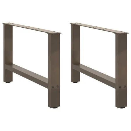 Patas para mesa de centro de acero natural 2 uds 70x(42-43) cm von , Tischbeine - Ref: Foro24-4013291, Preis: 67,81 €, Rabatt: %