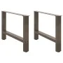 Patas para mesa de centro de acero natural 2 uds 70x(42-43) cm von , Tischbeine - Ref: Foro24-4013291, Preis: 67,81 €, Rabatt: %