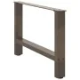 Patas para mesa de centro de acero natural 2 uds 70x(42-43) cm von , Tischbeine - Ref: Foro24-4013291, Preis: 67,81 €, Rabatt: %