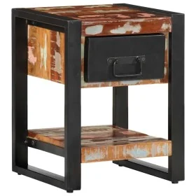 Mesilla de noche multicolor 35x34x45 cm madera maciza reciclada by , Nightstands - Ref: Foro24-4013569, Price: 98,28 €, Disco...