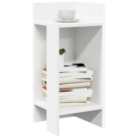 Mesas auxiliares 2 uds con estante blanco 25,5x27x60 cm by , Side tables - Ref: Foro24-858543, Price: 37,38 €, Discount: %
