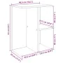 Mesitas de noche 2 uds madera de ingeniería blanco 46,5x29x61cm de , Mesitas de noche - Ref: Foro24-858651, Precio: 57,61 €, ...