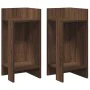 Mesas auxiliares 2 uds con estante marrón roble 25,5x27x60 cm by , Side tables - Ref: Foro24-858555, Price: 40,84 €, Discount: %