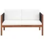 2-seater garden sofa in solid acacia wood by vidaXL, Outdoor sofas - Ref: Foro24-46341, Price: 208,42 €, Discount: %