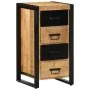 Cajonera madera maciza de mango 40x40x90 cm by , Sideboards - Ref: Foro24-4013581, Price: 228,28 €, Discount: %