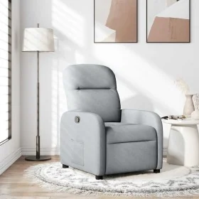 Sillón reclinable de tela gris claro by , Armchairs - Ref: Foro24-4015522, Price: 156,27 €, Discount: %