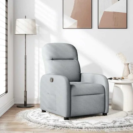 Sillón reclinable de tela gris claro by , Armchairs - Ref: Foro24-4015522, Price: 156,27 €, Discount: %
