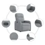 Sillón reclinable de tela gris claro by , Armchairs - Ref: Foro24-4015522, Price: 156,27 €, Discount: %