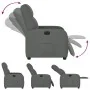 Sillón reclinable eléctrico de tela gris oscuro de , Sillones - Ref: Foro24-3302953, Precio: 245,76 €, Descuento: %