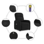 Sillón reclinable de masaje de tela negro von , Sessel - Ref: Foro24-4015534, Preis: 199,75 €, Rabatt: %