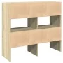 Zapateros 2 uds apilables roble sonoma 89,5x30x40 cm by , Dresser Organizers and Bar Hangers - Ref: Foro24-858844, Price: 73,...