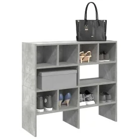 Zapateros 2 uds apilables gris hormigón 89,5x30x40 cm by , Dresser Organizers and Bar Hangers - Ref: Foro24-858846, Price: 73...
