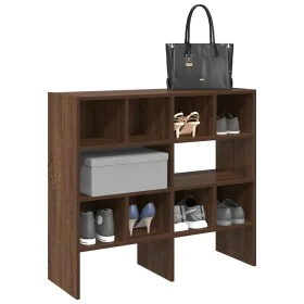 Zapateros 2 uds apilables roble marrón 89,5x30x40 cm by , Dresser Organizers and Bar Hangers - Ref: Foro24-858852, Price: 78,...