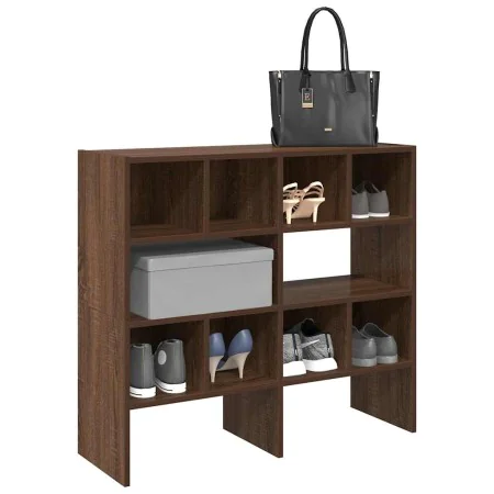 Zapateros 2 uds apilables roble marrón 89,5x30x40 cm by , Dresser Organizers and Bar Hangers - Ref: Foro24-858852, Price: 78,...