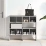 Zapateros 2 uds apilables gris sonoma 89,5x30x40 cm by , Dresser Organizers and Bar Hangers - Ref: Foro24-858850, Price: 78,7...