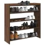 Mueble zapatero madera contrachapada marrón roble 80x25x81 cm by , Shoe racks and shoe organizers - Ref: Foro24-859911, Price...