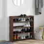 Mueble zapatero madera contrachapada marrón roble 80x25x81 cm by , Shoe racks and shoe organizers - Ref: Foro24-859911, Price...
