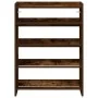 Zapatero madera contrachapada roble ahumado 60x25x81 cm de , Zapateros y organizadores de calzado - Ref: Foro24-859882, Preci...