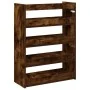 Zapatero madera contrachapada roble ahumado 60x25x81 cm de , Zapateros y organizadores de calzado - Ref: Foro24-859882, Preci...
