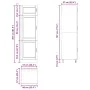 Mueble de cocina Porto de madera contrachapada negro von , Küchenschränke - Ref: Foro24-854108, Preis: 231,53 €, Rabatt: %