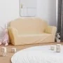 Sofá infantil de 2 plazas de felpa suave color crema de , Mobiliario para bebés y niños pequeños - Ref: Foro24-357049, Precio...