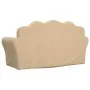 Sofá infantil de 2 plazas de felpa suave color crema de , Mobiliario para bebés y niños pequeños - Ref: Foro24-357049, Precio...