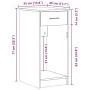 Torre de ordenador con cajón roble sonoma 35x45x77 cm by , Desks - Ref: Foro24-858742, Price: 57,66 €, Discount: %