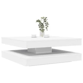 Mesa de centro giratoria 360 grados blanco 90x90x34,5 cm von , Couchtisch - Ref: Foro24-3321351, Preis: 128,78 €, Rabatt: %