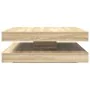 Mesa de centro giratoria 360 grados roble sonoma 90x90x34,5 cm de , Mesas de centro - Ref: Foro24-3321353, Precio: 142,02 €, ...