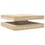Mesa de centro giratoria 360 grados roble sonoma 90x90x34,5 cm de , Mesas de centro - Ref: Foro24-3321353, Precio: 142,02 €, ...
