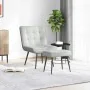 Sillón de relax con reposapiés terciopelo gris claro von , Stühle - Ref: Foro24-4012327, Preis: 89,54 €, Rabatt: %