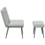Sillón de relax con reposapiés terciopelo gris claro von , Stühle - Ref: Foro24-4012327, Preis: 89,54 €, Rabatt: %