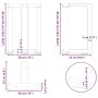 Patas de mesa centro forma T 2uds acero natural 38x25x(42-43)cm de , Patas para mesas - Ref: Foro24-4013027, Precio: 79,59 €,...