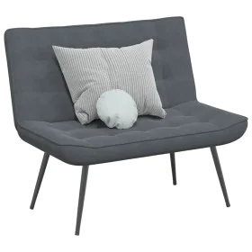 Banco de terciopelo gris oscuro 110x74x84 cm by , Banks - Ref: Foro24-4012338, Price: 203,53 €, Discount: %