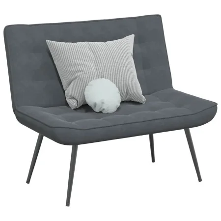 Banco de terciopelo gris oscuro 110x74x84 cm by , Banks - Ref: Foro24-4012338, Price: 203,53 €, Discount: %