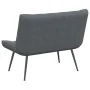 Banco de terciopelo gris oscuro 110x74x84 cm by , Banks - Ref: Foro24-4012338, Price: 203,53 €, Discount: %