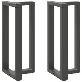 Patas de mesa bar forma T 2 uds acero antracita 50x35x(90-91)cm by , Table legs - Ref: Foro24-4013078, Price: 129,12 €, Disco...