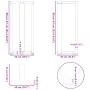 Patas de mesa bar forma T 2 uds acero antracita 50x35x(90-91)cm by , Table legs - Ref: Foro24-4013078, Price: 129,12 €, Disco...