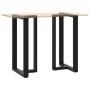 Patas de mesa bar forma T 2 uds acero negro 60x35x(100-101) cm by , Table legs - Ref: Foro24-4013092, Price: 168,92 €, Discou...