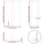 Patas de mesa bar forma T 2 uds acero negro 60x35x(100-101) cm by , Table legs - Ref: Foro24-4013092, Price: 168,92 €, Discou...