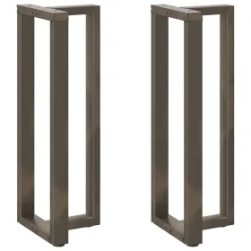 Patas mesa bar forma T 2 uds acero natural 40x35x(110-111) cm von , Tischbeine - Ref: Foro24-4013099, Preis: 145,35 €, Rabatt: %