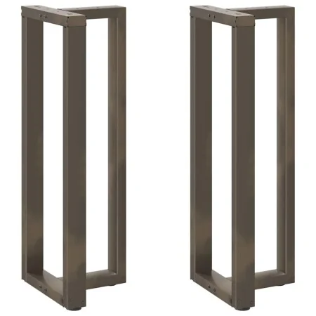 Patas mesa bar forma T 2 uds acero natural 40x35x(110-111) cm von , Tischbeine - Ref: Foro24-4013099, Preis: 145,35 €, Rabatt: %