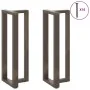 Patas mesa bar forma T 2 uds acero natural 40x35x(110-111) cm von , Tischbeine - Ref: Foro24-4013099, Preis: 145,35 €, Rabatt: %