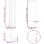 Patas mesa bar forma T 2 uds acero natural 40x35x(110-111) cm von , Tischbeine - Ref: Foro24-4013099, Preis: 145,35 €, Rabatt: %
