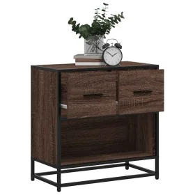 Mesilla de noche roble marrón 60x31x60 cm madera contrachapada by , Nightstands - Ref: Foro24-848698, Price: 66,09 €, Discoun...