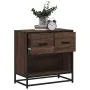 Mesilla de noche roble marrón 60x31x60 cm madera contrachapada by , Nightstands - Ref: Foro24-848698, Price: 66,09 €, Discoun...