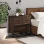 Mesilla de noche roble marrón 60x31x60 cm madera contrachapada by , Nightstands - Ref: Foro24-848698, Price: 66,09 €, Discoun...