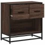 Mesilla de noche roble marrón 60x31x60 cm madera contrachapada by , Nightstands - Ref: Foro24-848698, Price: 66,09 €, Discoun...