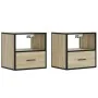Mesitas de noche de pared 2 unidades roble Sonoma 40x31x39,5 cm von , Nachttische - Ref: Foro24-848737, Preis: 67,12 €, Rabat...