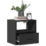 Mesitas de noche de pared 2 unidades negra 40x31x39,5 cm by , Nightstands - Ref: Foro24-848735, Price: 69,28 €, Discount: %